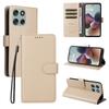 For Motorola Moto G56 5G Case RFID Blocking 3 Card Slots PU Leather Phone Cover with Wrist Strap