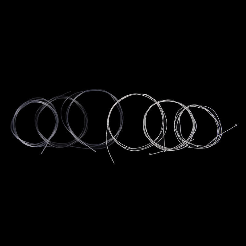 6шт гитарные струны нейлоновое посеребрение набор супер легкий для акустической гитары