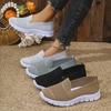 Fashion Women Shoes 2025 Spring Summer Casual Breathable Mesh Round Head Comfortable Casual Single Shoes Flat Bottom Slip On Sneakers