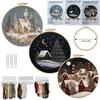 1set Christmas Snow Scene DIY Cross Stitch Kit - Suitable for Beginners, Includes Tools, Stitch Tutorial, and Embroidery Fabric Material Set