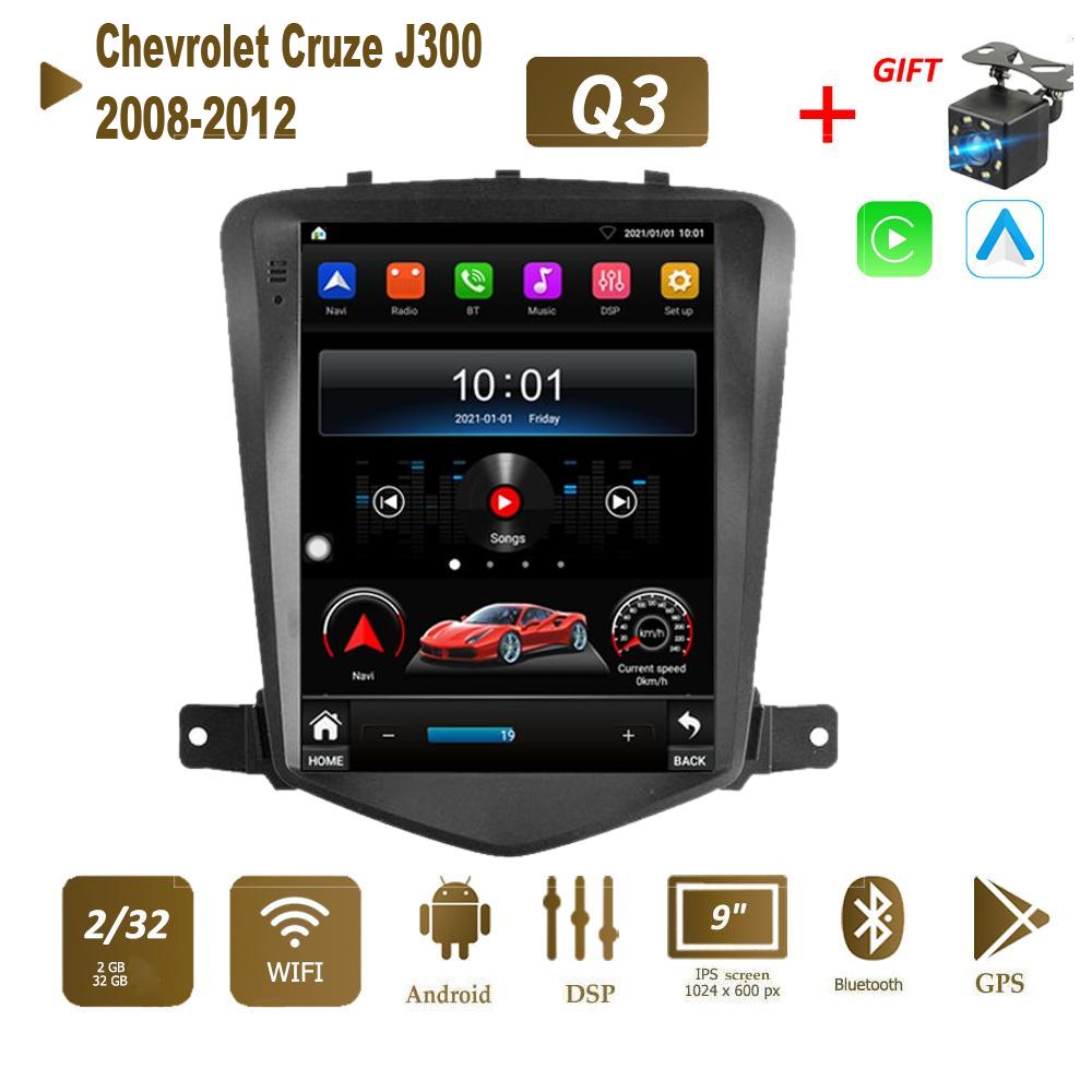 For Chevrolet Cruze J300 2008-2012 9.7" Android Car Radio Multimedia Player GPS 2din Carplay Auto Stereo WIFI Head Unit 2+32GB