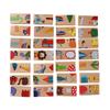 28pcs/set Animal Colored Building Blocks Set Wood Puzzle Educational Toy Baby Kids Games