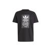 Camo Tongue Tee Black Men Streetwear IS0236