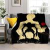 3D Print Death Note Blanket Flannel Plush Throw Blanket Horror Series Fuzzy Soft Blanket Microfiber for Couch Sofa Bed
