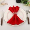 8 Pcs Napkin Rings Round Metal Napkin Holders Spring Design Reusable Napkin Rings for Table Settings Wedding Dinner Party