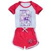 Kids Summer Sport T-Shirt And Shorts 2 Piece Outfit Tracksuit Set Short Sleeve Print Crop Tops With Clothing Set