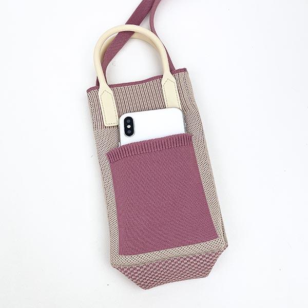 SNOOPY Silicone Handle 2WAY Mini Tote Bag Beige Rootote Smartphone Shoulder SNOOPY