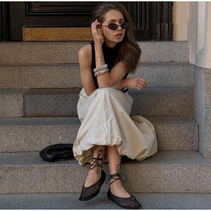 Spring Autumn High Waist Fashion Long Skirt Women's Solid Color Elegant Commute Streetwear Loose Casual Ladies Maxi Skirt 2025 New