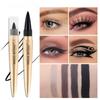 Cool Black Intense Eyeliner Color Eyeliner Waterproof Long-Lasting Makeup Holding Non-Smudge Eyeliner Pencil