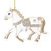 Horse Christmas Ornaments Sparkly Rhinestone Horse Hanging Decoration Acrylic Christmas Tree Ornament for Winter Xmas Party Supplies Holiday Home