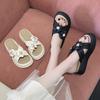 Thick Bottom Heightening Sandal Slippers Female Summer Outside Wear with Skirt Fairy Slippers Large Size Beach Shoes Fashion Women Breathable Shoes