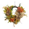 Осенний венок, дверь для сбора урожая, подвесная декоративная веранда, осень, искусственная для праздника