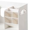 Desktop Bookshelf Multifunctional Dust Proof Space Saving Plastic with Drawer Desktop Book