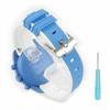 Swatch X OMEGA Exclusive Rubber Strap with Clicker Feature (Blue & White/BLUE MOON)