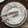 Retro Chinese Style Ceramic Plates Light Luxury Restaurant Steak Plate Delicious Dishes Fish Plate Exquisite Household Tableware