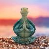 Yoga Sit Meditation Sea Turtle Artwork Decorations Mini Meditation Desktop Decor Buddha Zen Yoga Frog Garden Statue Ornament