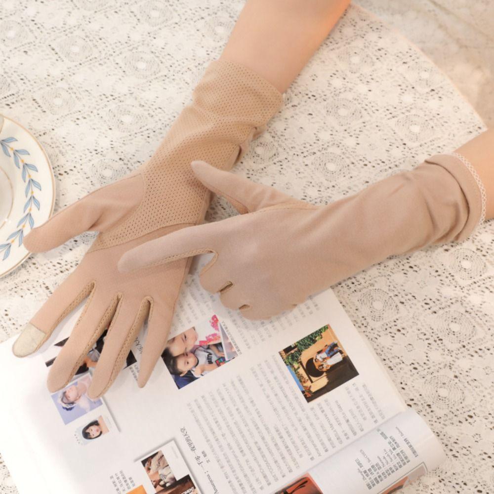 Anti-UV Women Gloves Touch Screen Sunscreen Gloves Fashion Mittens Spring Summer