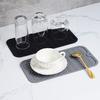 Drain Mat Silicone Multiple Usage Heat-resistant Anti-skid Easy Cleaning Leakproof Kitchen Counter Sink Bar Bottle Cup Dish Drying Mat