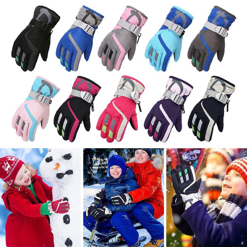 Windproof Children Ski Gloves Non-slip Winter Warm New Fashion Kid Gloves Mountaineering
