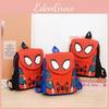 Kids Pattern Backpack With Anime Cartoon Design School Gifts Bag