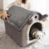 Foldable Pet House Removable Cat Dogs House Four Seasons General Puppy Cave House For Extra Small Dogs and Small Medium Cats