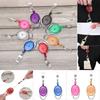 1pc Fashion Durable ID Name Card Clip Anti-Lost Clip Retractable Key Ring Badge Holder Lanyards