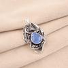 Dark Blue Cat's Eye Gemstone 925 Solid Silver Jewelry Handmade Pendant For Girls CP-9-42