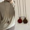 New Chinese Retro Wooden Wine Jug Black Rope Long Necklace Female Personality Unique Temperament Versatile Neck Chain Sweater Chain