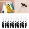 Small Curtain Clip Rotatable Plastic Hook Plastic Towel Clip Hat Clip Shoe Clip Multipurpose Curtain Hangers for Hats