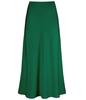 Elegant High Waist Fishtail Satin Midi Skirt for Women