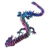 New 3D Printed Dragon - 41.5Cm Long Pose-Able Model With Full Body Moving Joints & Limbs, Unique Home Decor Collectible