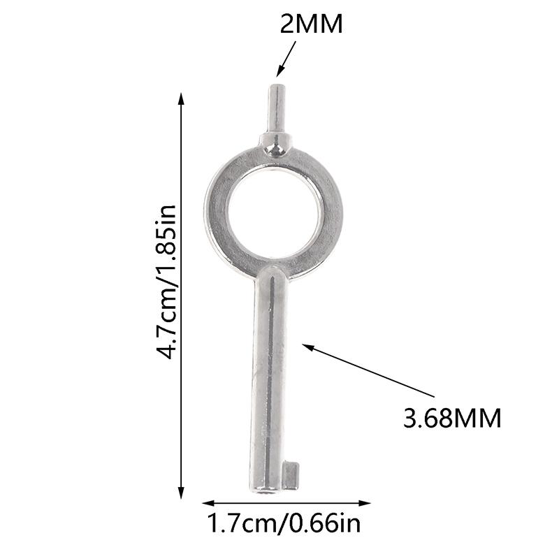 1 Pcs American Style Universal Flat Key Blank Special Key Handcuff Lock Key Zinc Alloy Keychain
