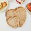 Creative Wooden Serving Tray Heart Shaped Cheese Board Salad Cake Plate Simple Snacks Candies Fruits Trays Decoration Home Decor