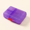 Portable 9-Compartment Transparent Pill Box with Moisture-Proof Seal and Logo
