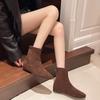 Hot Sale Women's Shoes Ankle Women's Boots Fashion Back Zipper Modern Boots Women New Internal Increase Shoes for Women