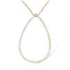 [L7233] - Gold-Plated Necklace 'Sissi' White Gold - 38x25 Mm