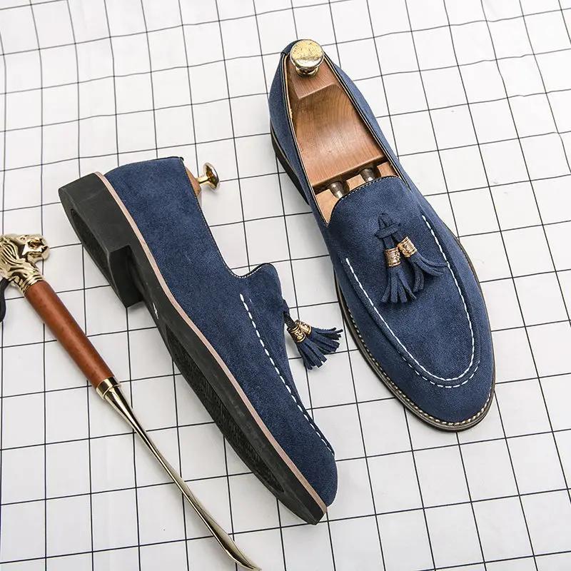 Man Casual Shoe Loafers Leather Shoes for Men Slip-on With Tassels Shipping Free Comfortable Sale New In 2024 Trend Low Price Pu