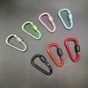 Outdoor Aluminum D Shape Locking Carabiner Keychain Backpack Clip Rope Hook for Camping Hiking Gear Accessories