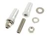 POSH 098103-03 Motorcycle Accessories Sequential Extension Stays 1.6 Inches (40 Mm) Silver M10x40 Mm Stainless Steel Stud Bolts