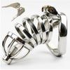 Male Chastity Cage Device With Screw Lock Adult Toy Men Stainless Steel Penis Rings Cock Cage Sexeuel For Men Adult Sex Products