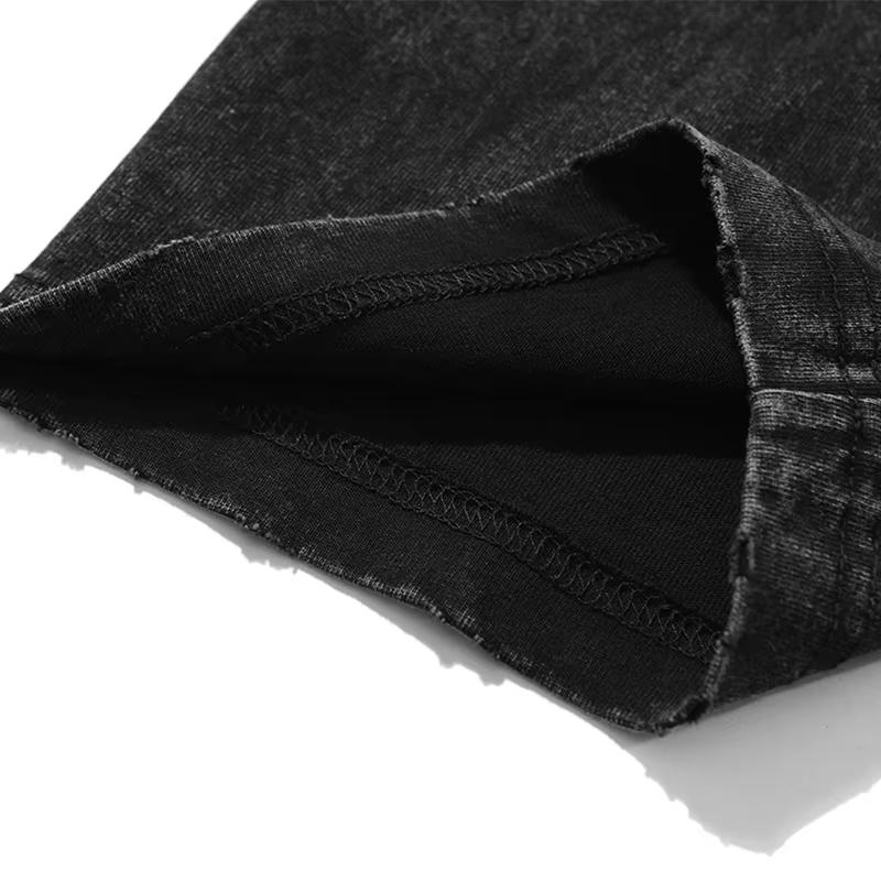 Denji Pochita Chainsaw Man Anime Clothing Men Oversized T-shirts Short Sleeve Washed T Shirt Vintage Cotton Tshirt Harajuku Tops