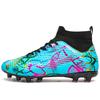 Men and Women Nail Young Children New Student Non-slip Sports High-top Football Shoes Leather Football Shoes Competition