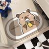 Cartoon Bathroom Absorbent Floor Mat Toilet Dirt-resistant Non-slip Diatom Mud Toilet Quick Drying