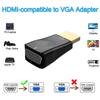 HDMI To VGA Adapter HD 1080P Audio Cable Converter for PC Laptop T V Box Computer Display Projector