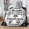 Satanic Gothic Witchcraft Blanket Ouija Board with Hands Occultism Flannel   Soft Four Seasons Portable Camping