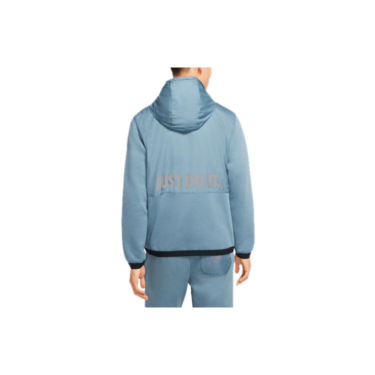Nike Sportswear Just Do It Fleece-Lined Hoodie Men Tops Ozone-Blue CU4102-031