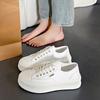 Canvas Shoes Women's Spring and Autumn New Ins Trendy Platform Versatile Cookie Shoes Student Casual White Shoes