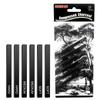 Sketch Square 6-Piece Set: Soft, Medium & Hard Carbon Sticks, Quick Sketch Charcoal & Graphite Pencils for Art & Doodling.
