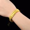 Hip Hop New 24k Gold Bracelet Plating Korean Gold Heart Shaped Women 'S &Men 'S Wedding Jewelry Gift Wholesale