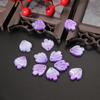 10pcs Acrylic Imitation Shell Peony Petals Pendant Charm For Jewelry Making Antique Accessories